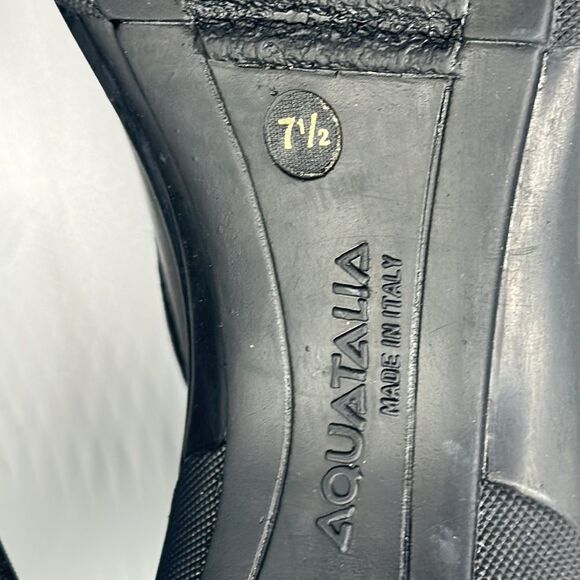 Aquatalia Shoes Size 7.5 Bootie Quilted Slip On Black - Picture 15 of 15